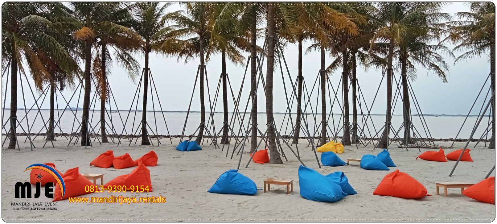 Sewa Bean Bag Event Outdor PIK Jakarta Utara