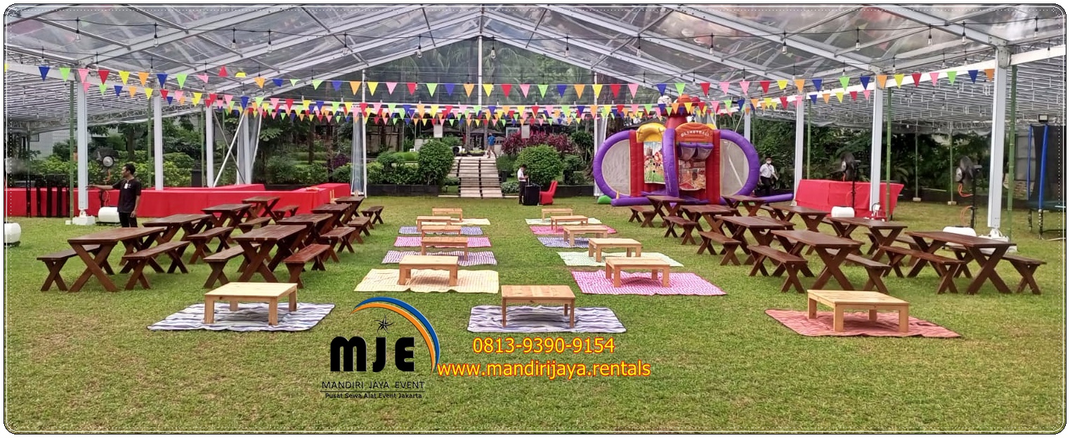 Meja Taman Kayu Extra