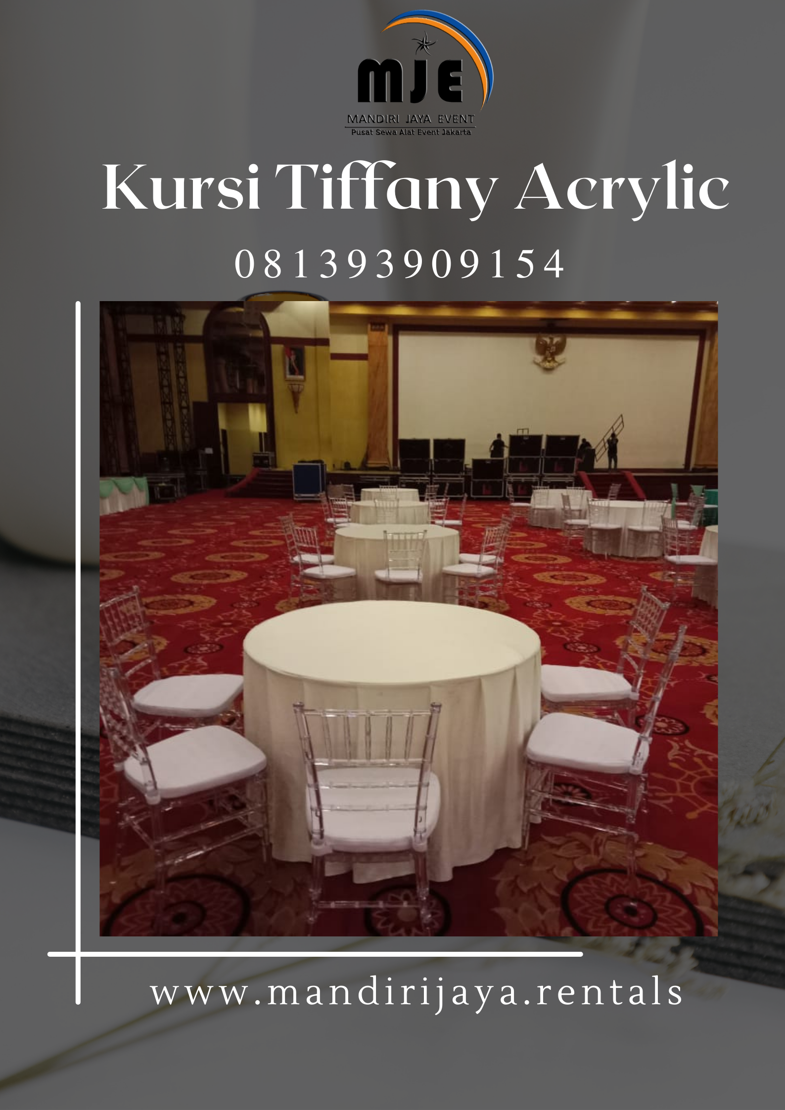Sewa Kursi Tiffany Acrylic Bintaro Pesanggrahan Jakarta Selatan