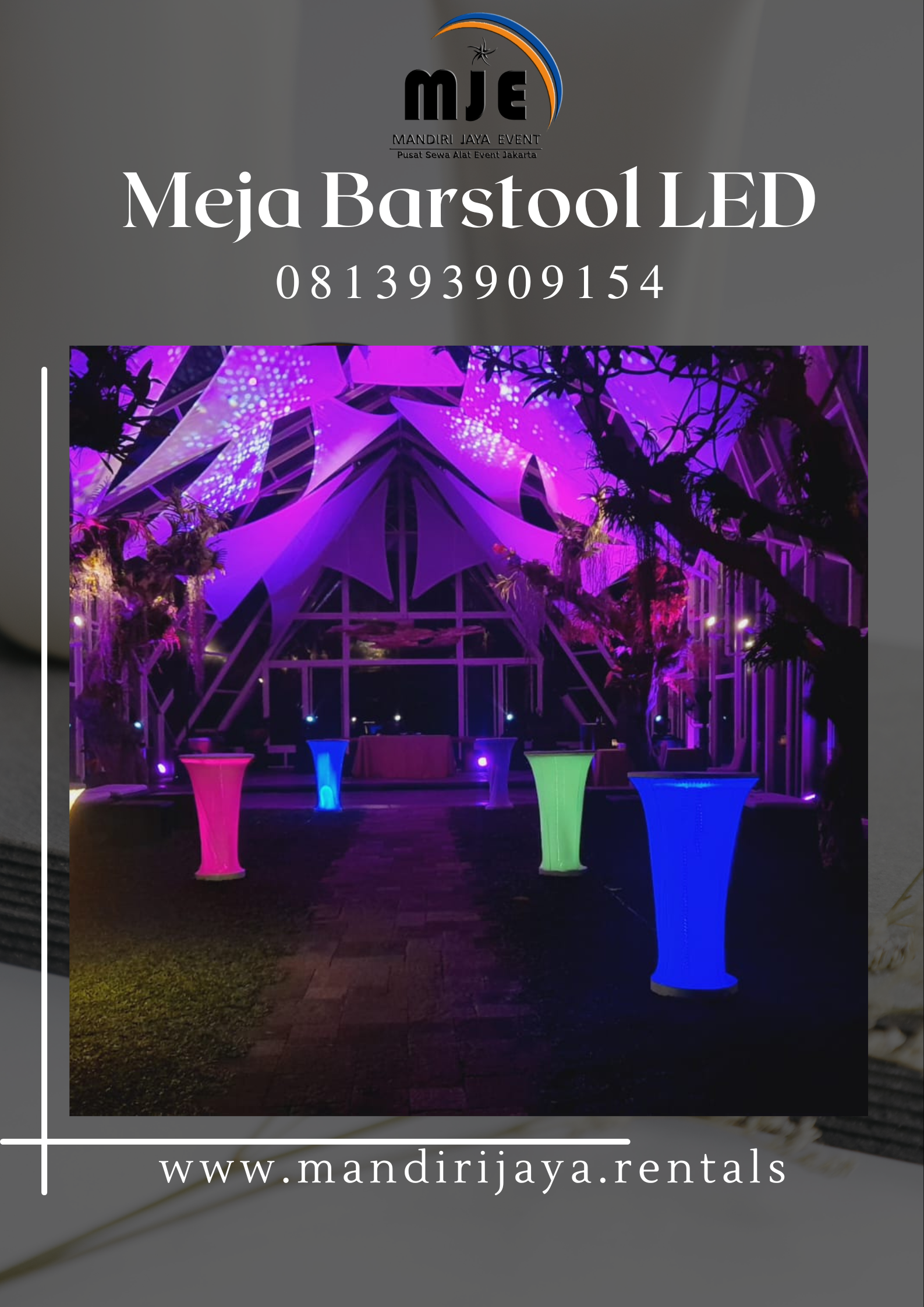 Sewa Meja Barstool LED Glodok Taman Sari Jakarta Barat