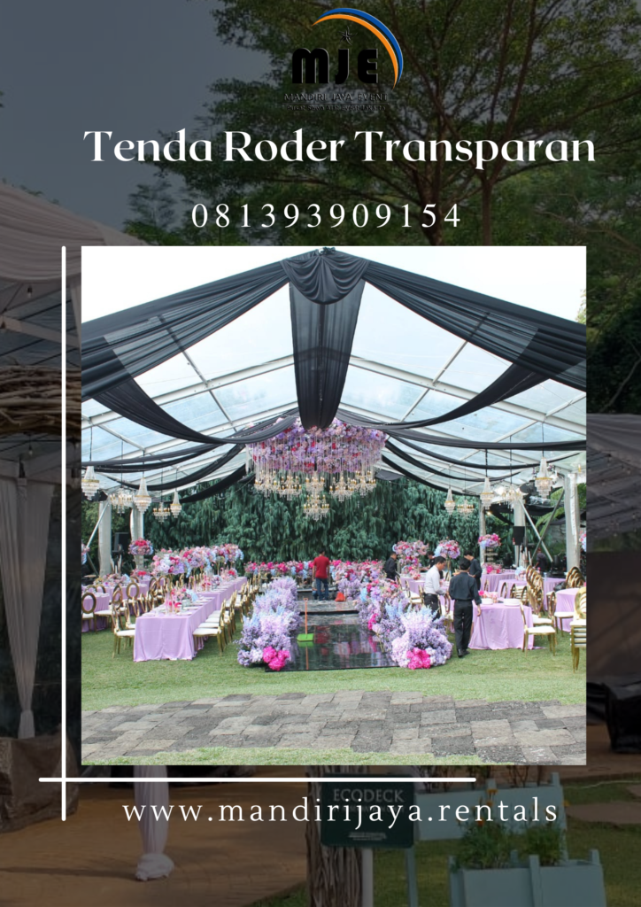Sewa Tenda Roder Transparan Event Hotel Amarylis Bogor