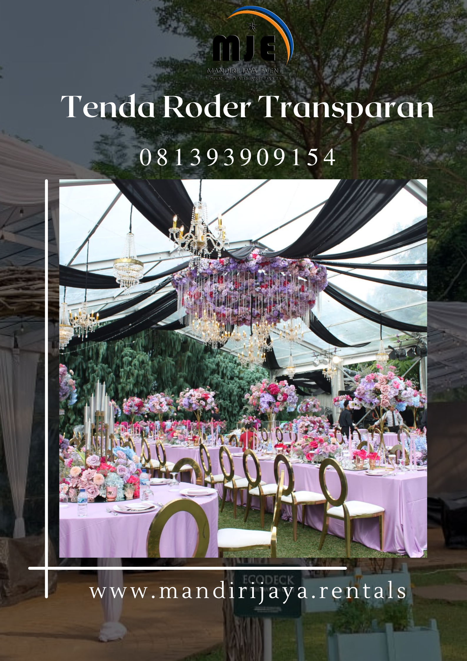 Sewa Tenda Roder Transparan Event Hotel Amarylis Bogor