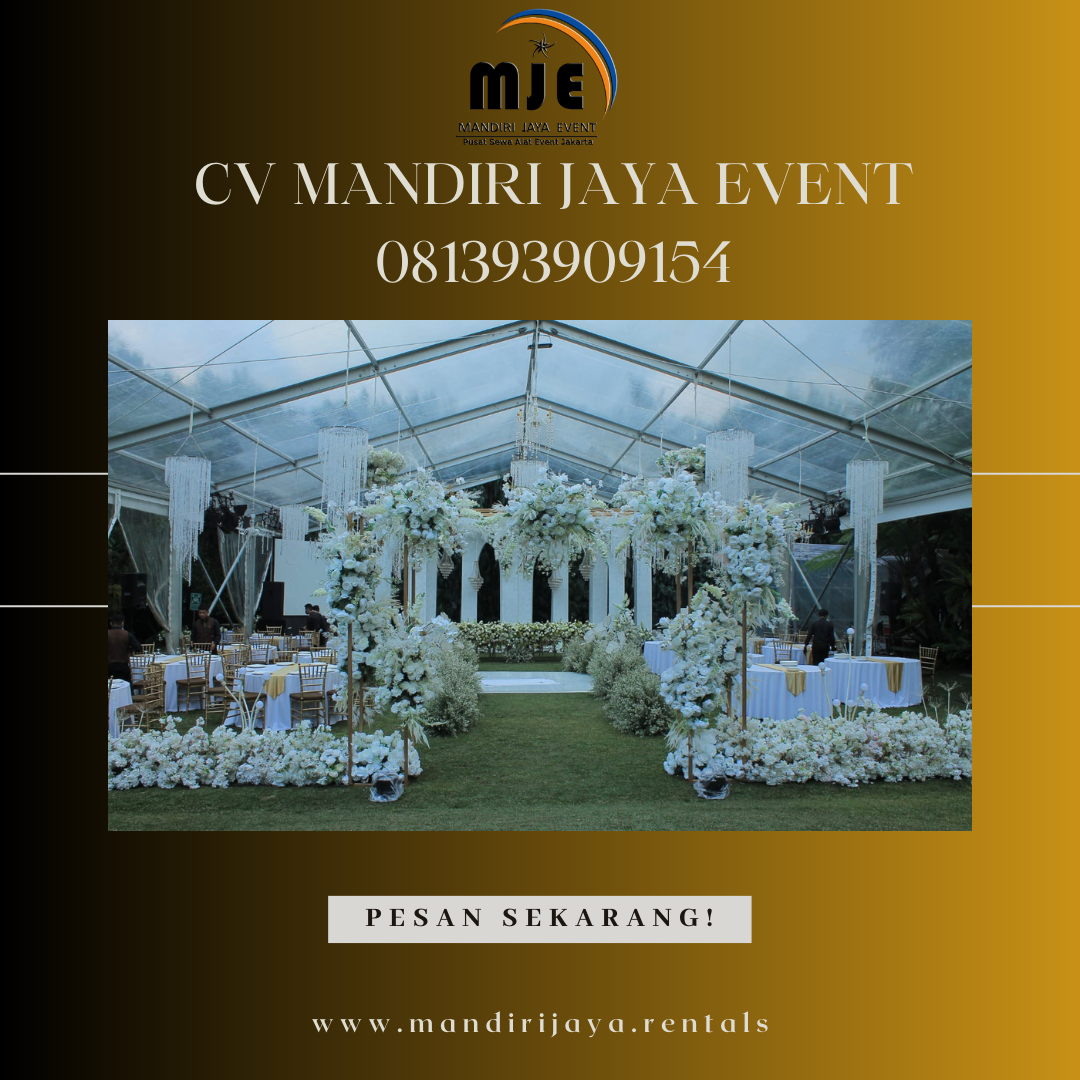 Sewa Tenda Roder Transparan Siap Setting Bandung Jawa Barat
