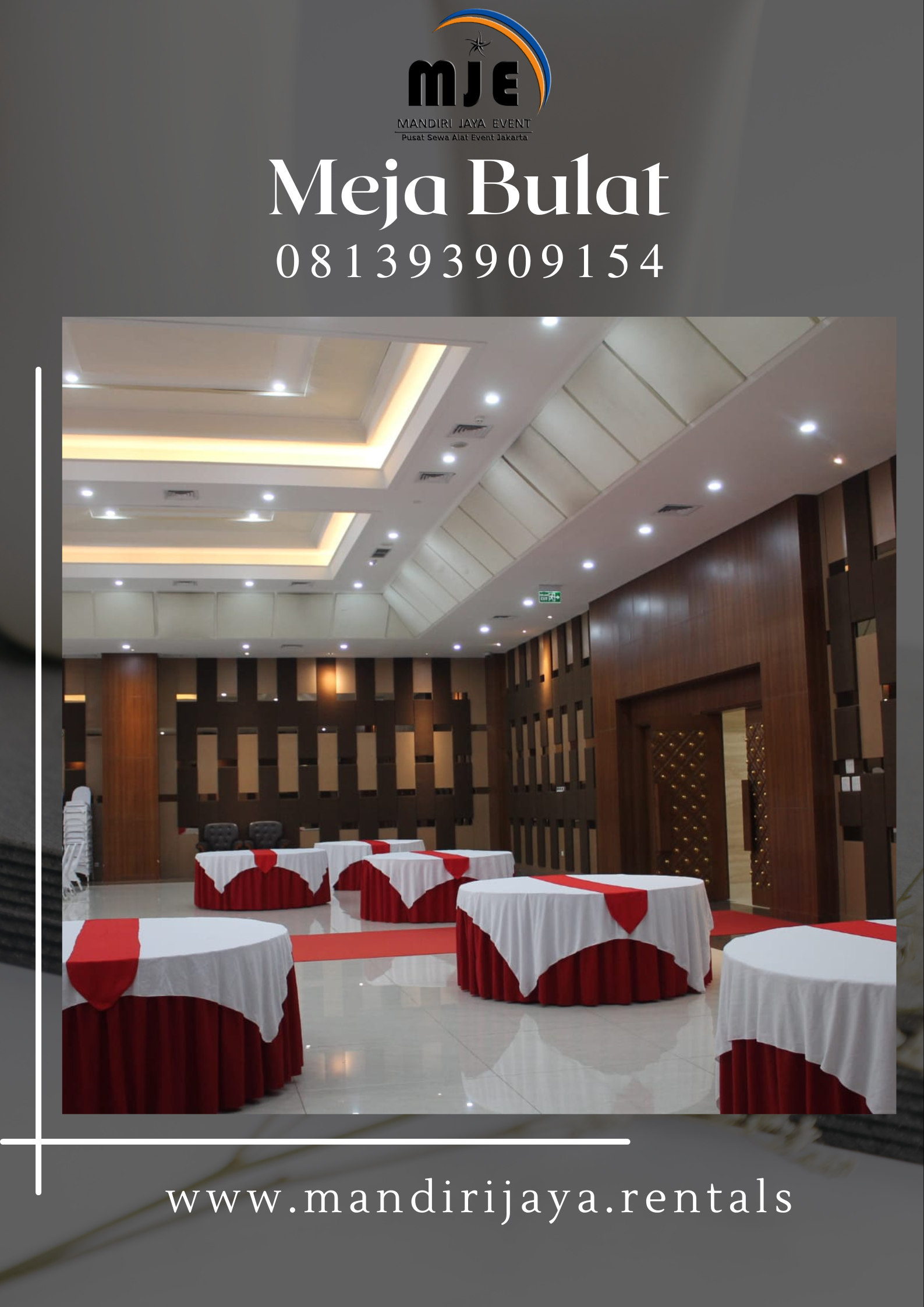 Sewa Meja Bulat Dukuh Kramat Jati Jakarta Timur