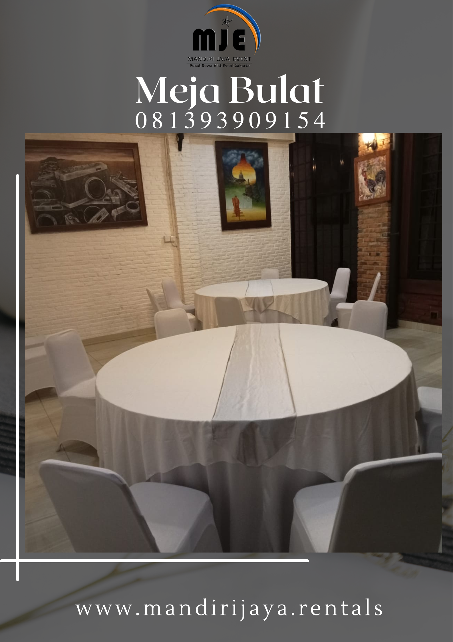 Rental Meja Bulat Srengseng Kembangan Jakarta Barat