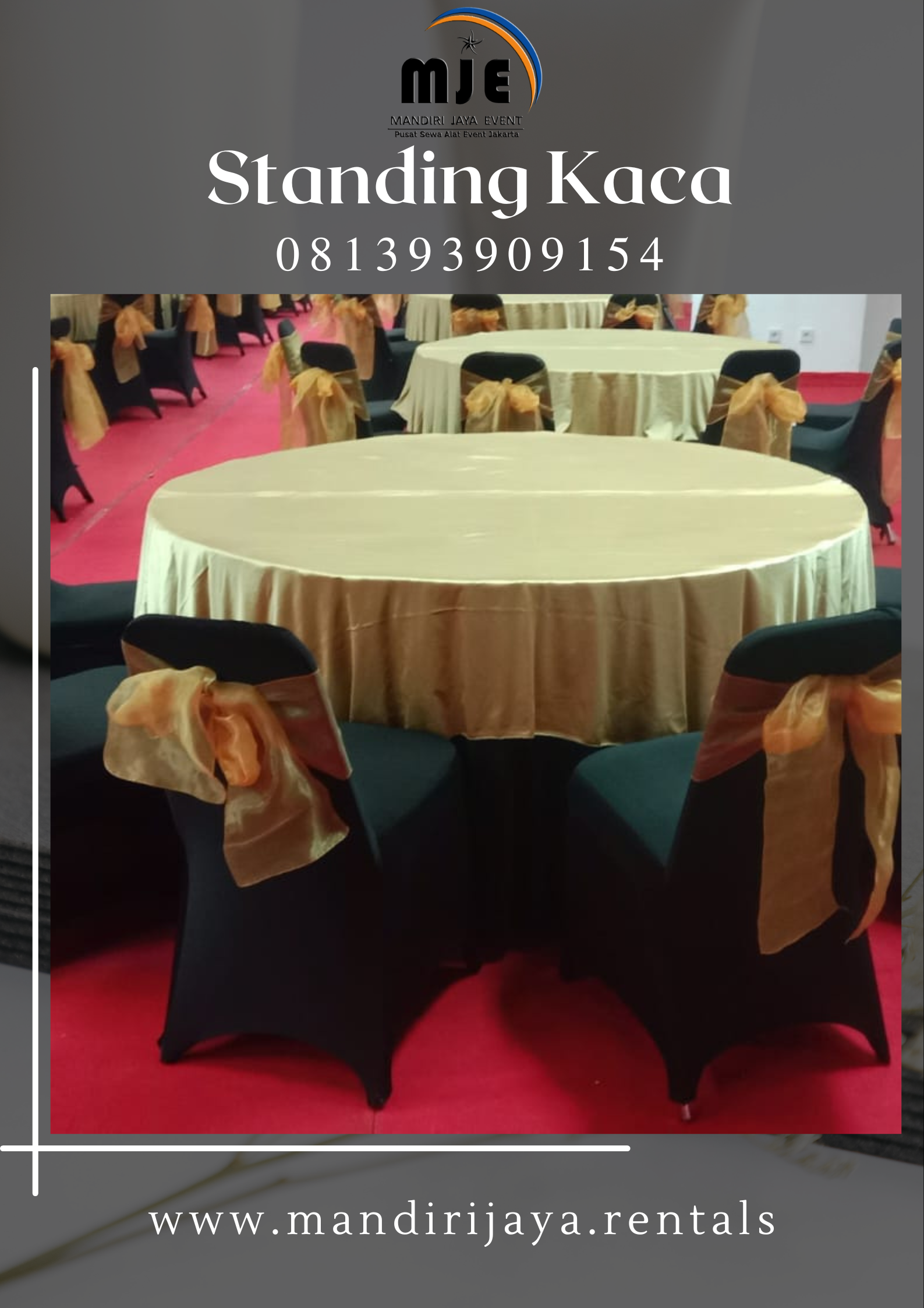 Pusat Sewa Meja Bulat Free Cover Jatiasih Bekasi