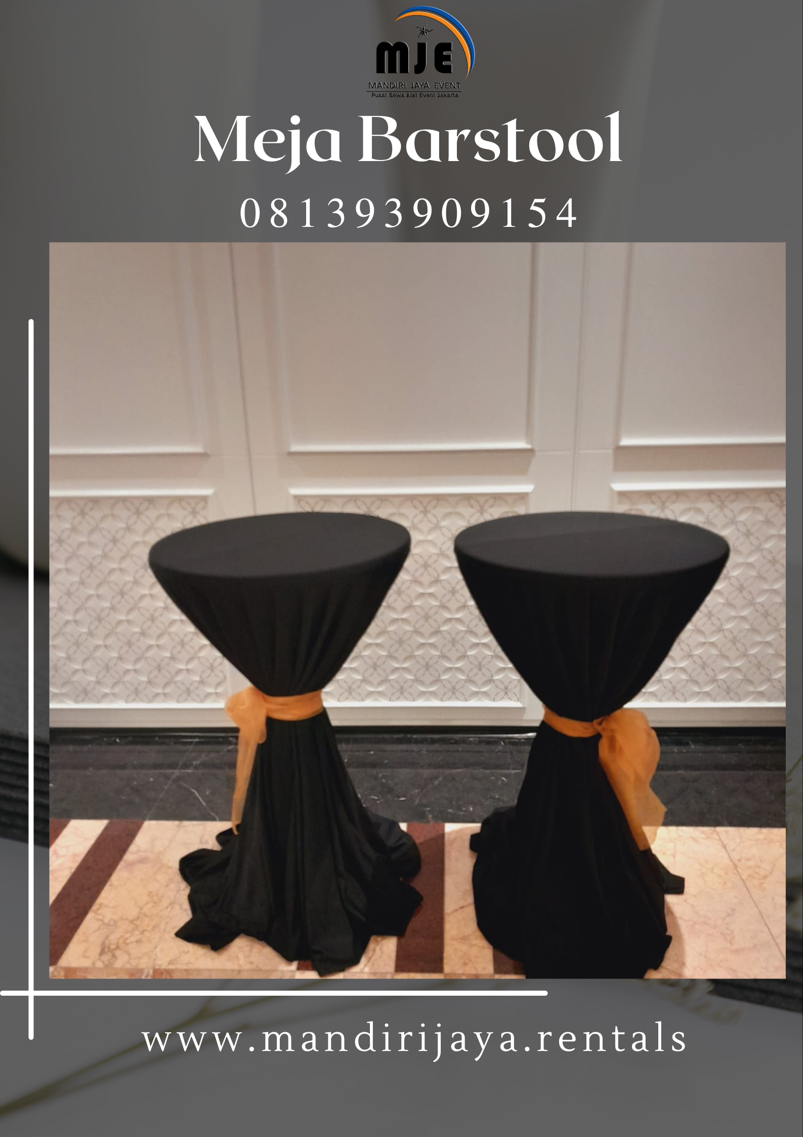 Sewa Meja Barstool Cover Exlusive Pondok Melati Bekasi