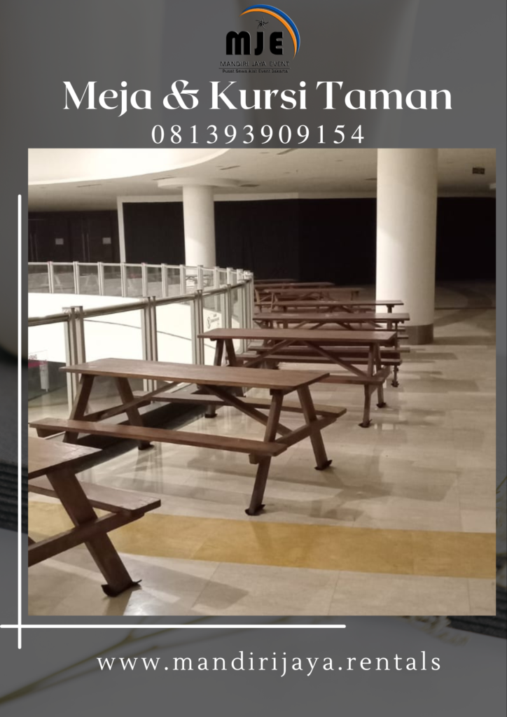 Sewa Meja Dan Kursi Taman Kayu Perigi Baru Tangerang Selatan