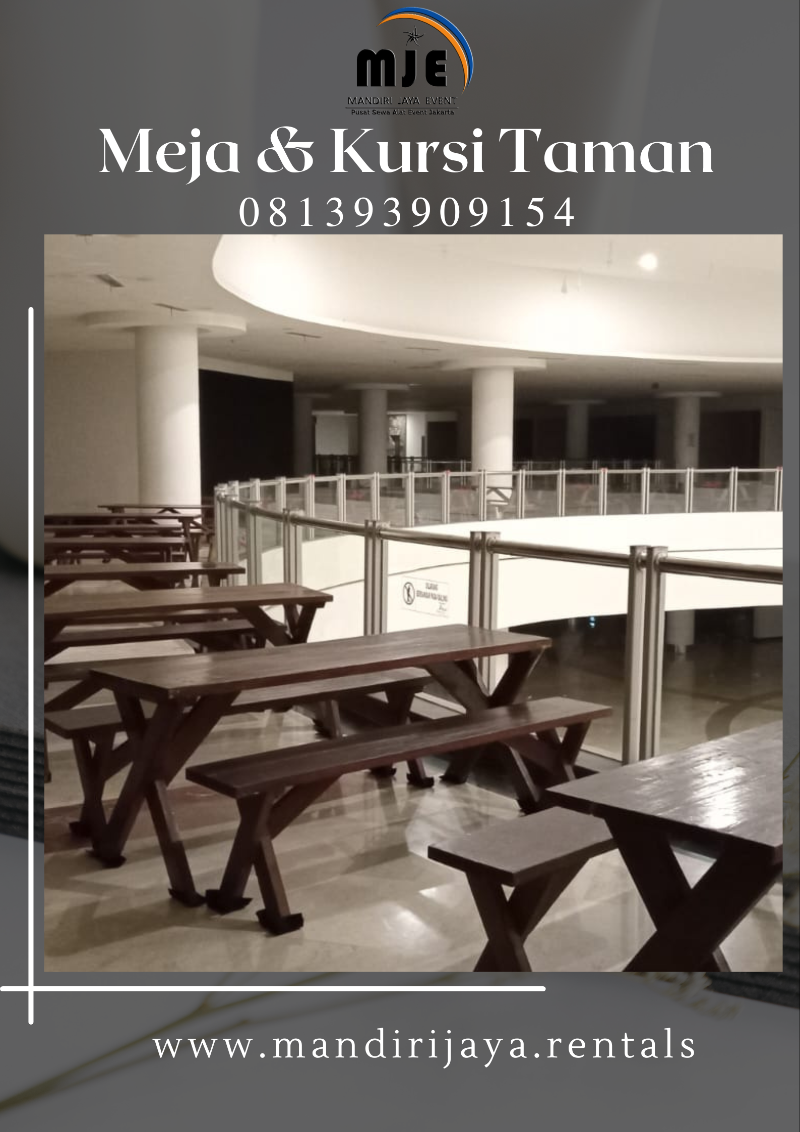 Sewa Meja Dan Kursi Taman Kayu Perigi Baru Tangerang Selatan