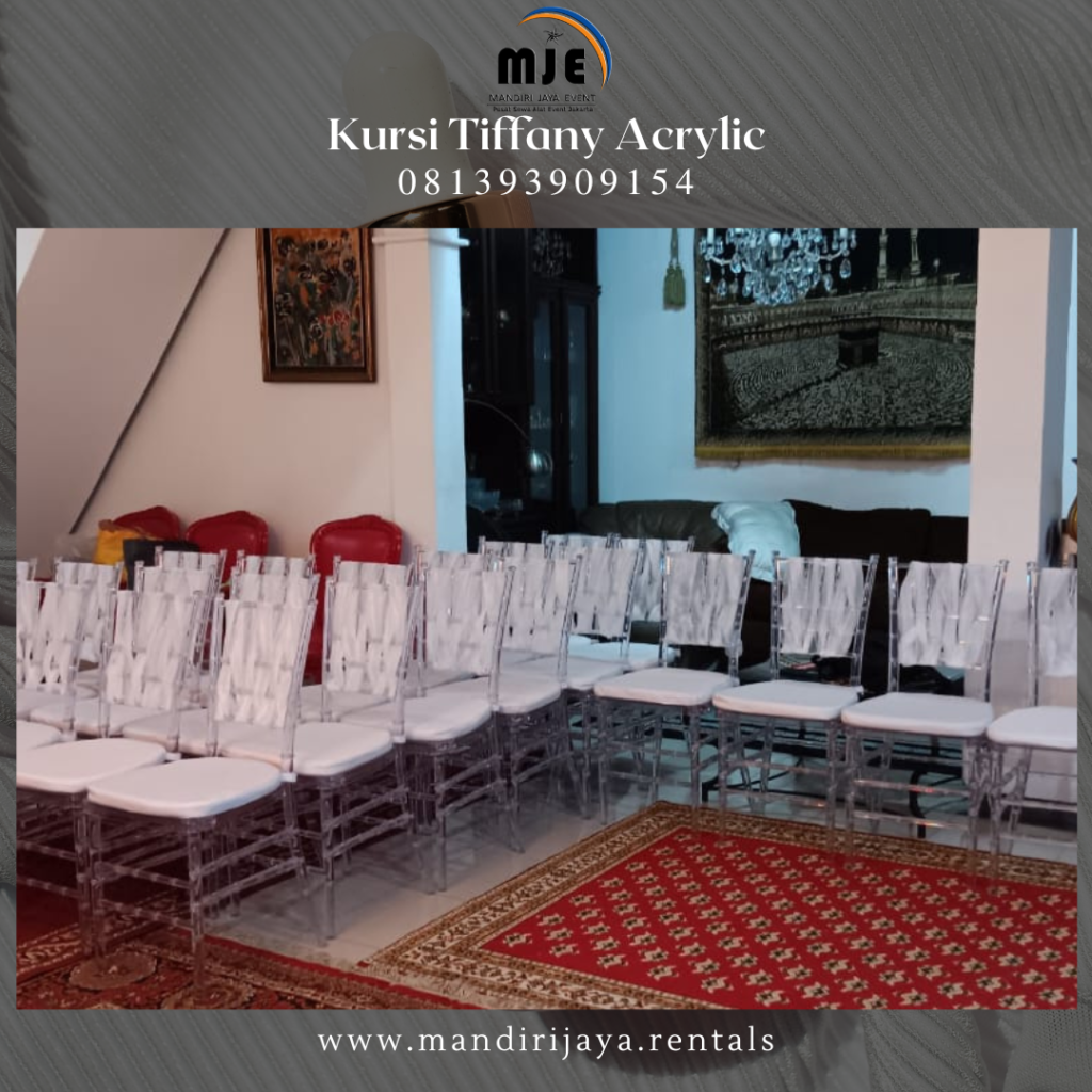 Sewa Kursi Tiffany Acrylic Terbaru 2024 Jakarta