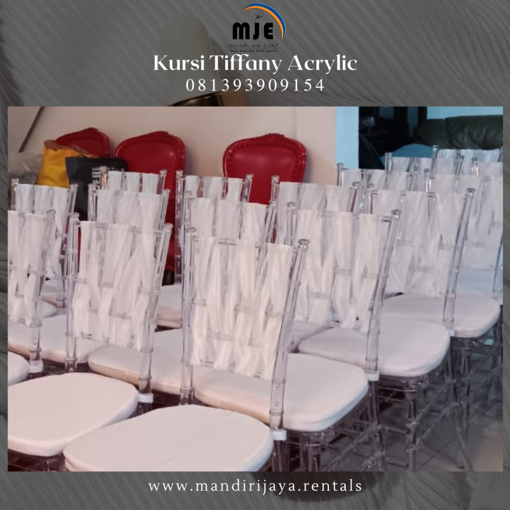 Sewa Kursi Tiffany Acrylic Terbaru 2024 Jakarta