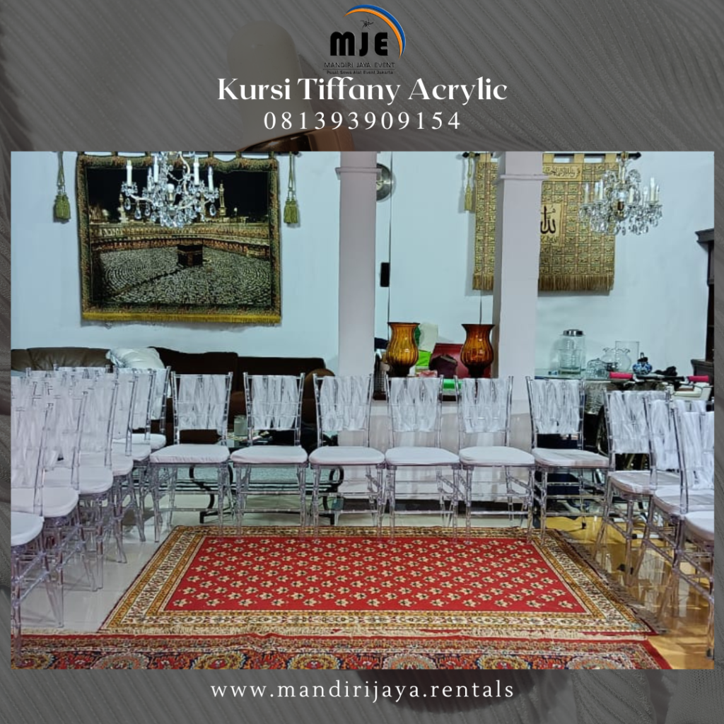 Sewa Kursi Tiffany Acrylic Terbaru 2024 Jakarta