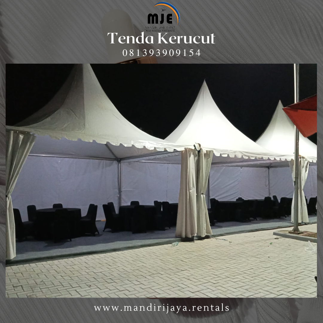 Sewa Tenda Sarnafil Kerucut Kualitas No 1 Jakarta Selatan