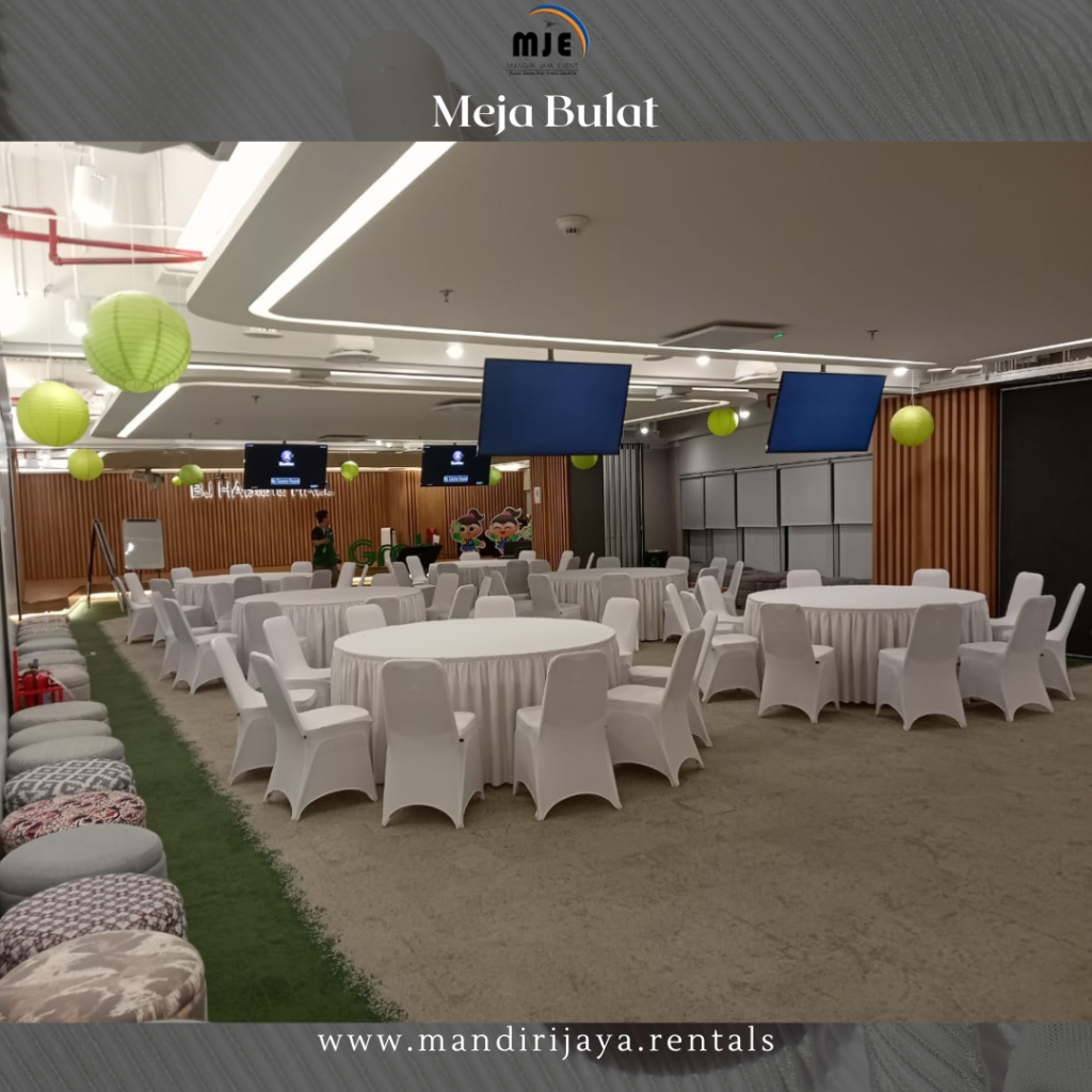 Rental Round Table Cover White Jagakarsa Jakarta Selatan