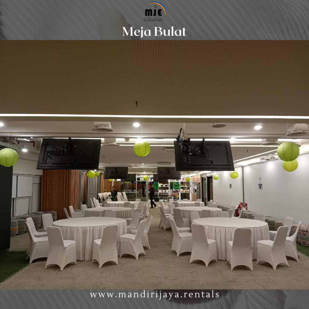 Rental Round Table Cover White Jagakarsa Jakarta Selatan