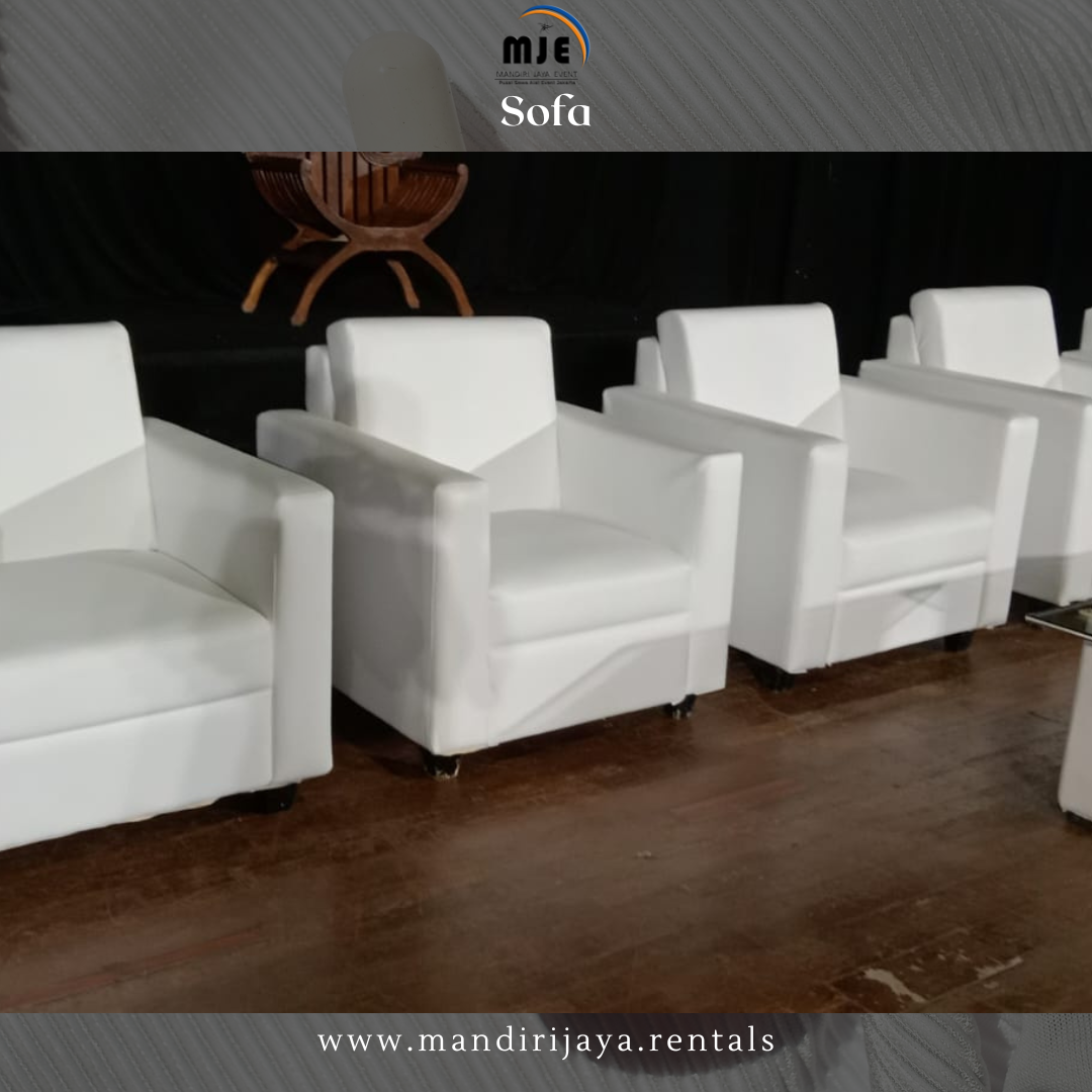 Sewa Sofa Single Putih Sumur Batu Bantar Gebang Bekasi