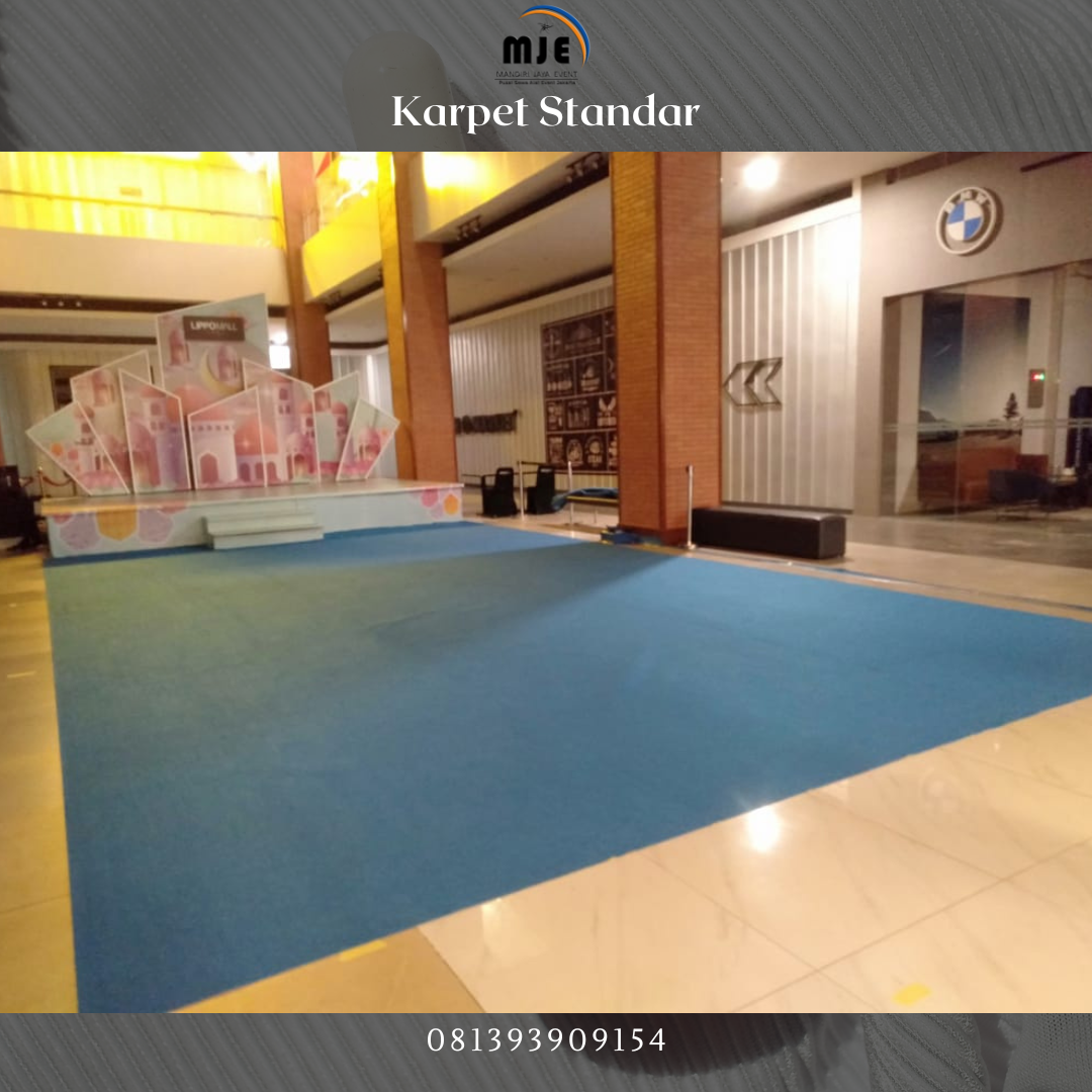 Sewa Karpet Standar Warna Biru Siap Kirim Wilayah Jakarta