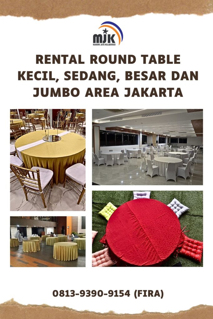 Rental Round Table Kecil, Sedang, Besar Dan Jumbo Area Jakarta