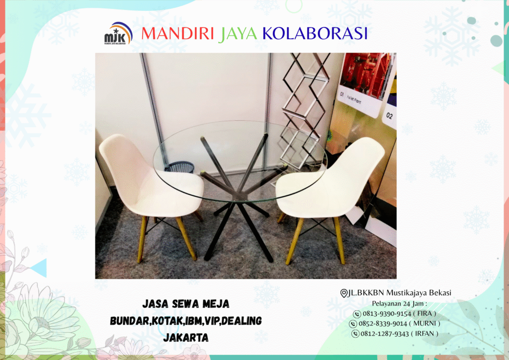 Jasa Sewa Meja Bundar Kotak IBM VIP Dealing Jakarta