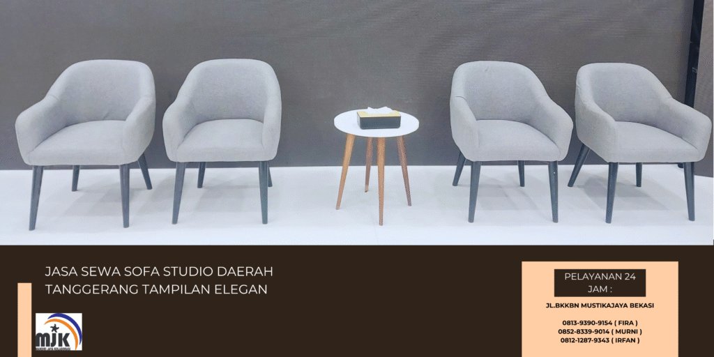 Jasa Sewa Sofa Studio Daerah Tanggerang Tampilan Elegan