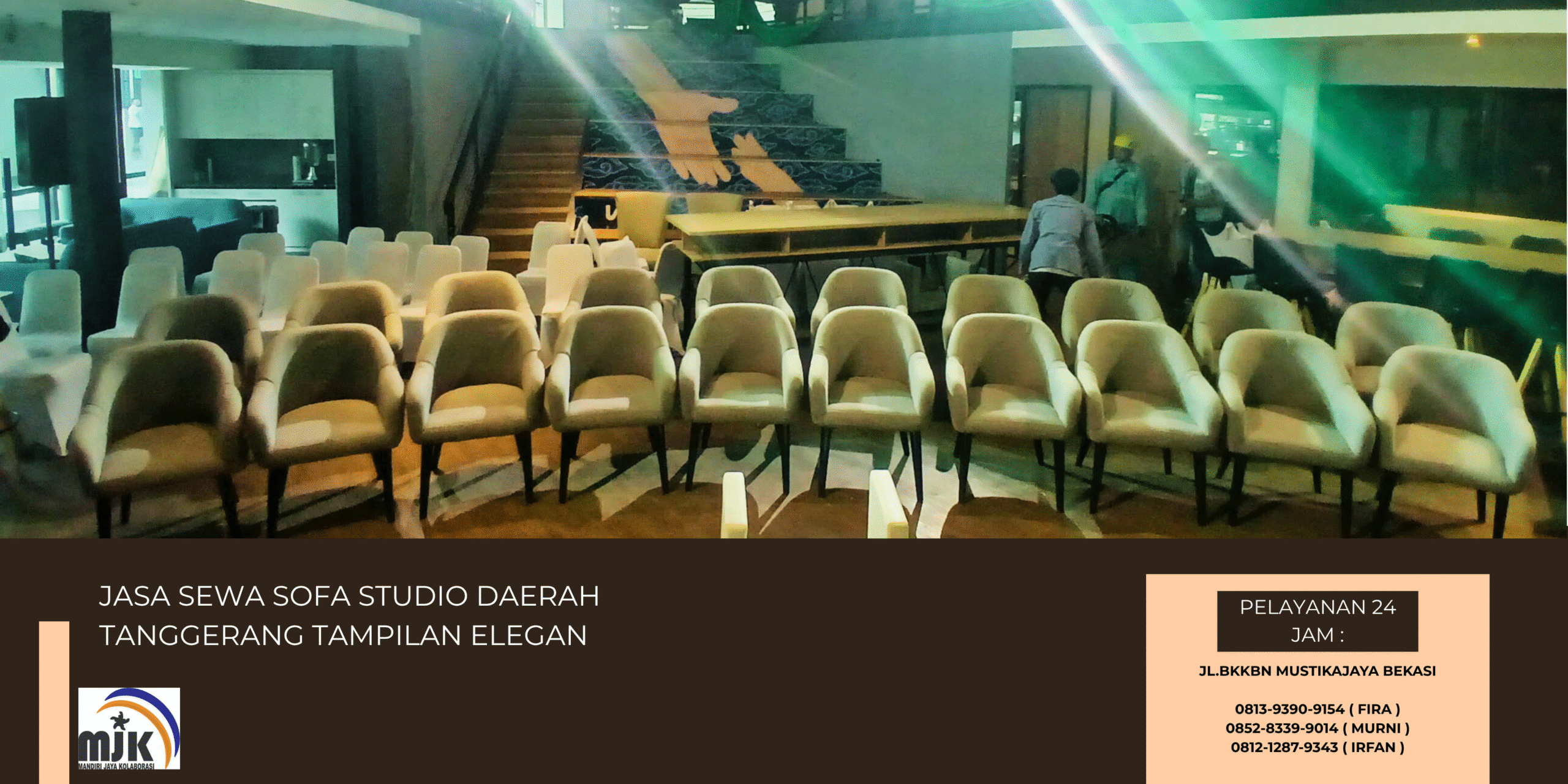 Jasa Sewa Sofa Studio Daerah Tanggerang Tampilan Elegan