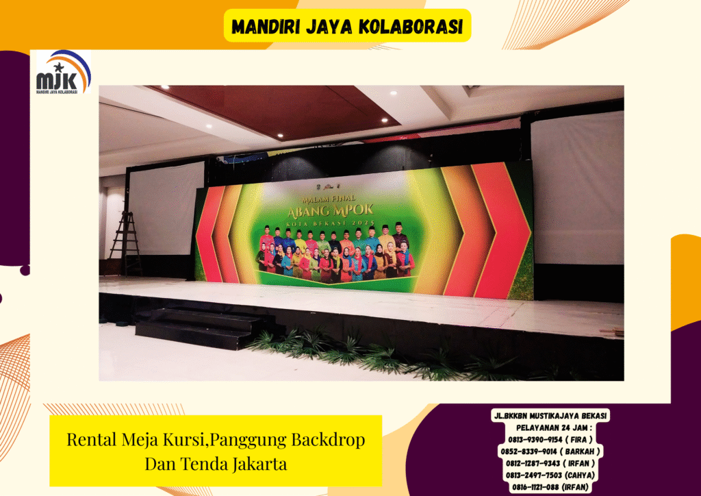 Rental Meja Kursi Panggung Backdrop Dan Tenda Jakarta