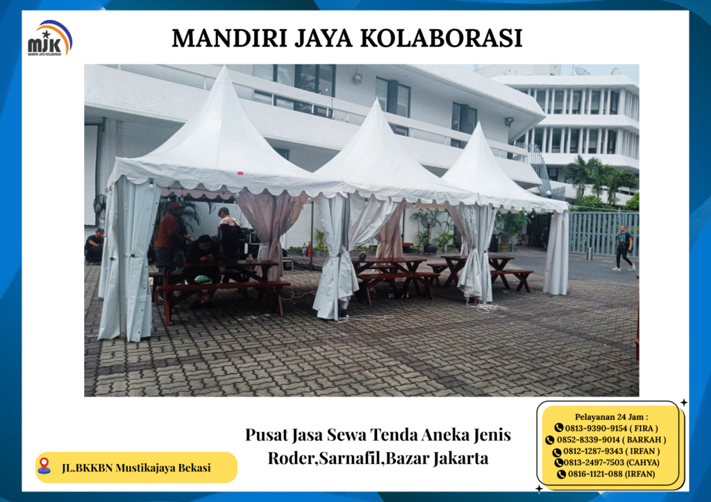 Pusat Jasa Sewa Tenda Aneka Jenis Roder Sarnafil Bazar Jakarta