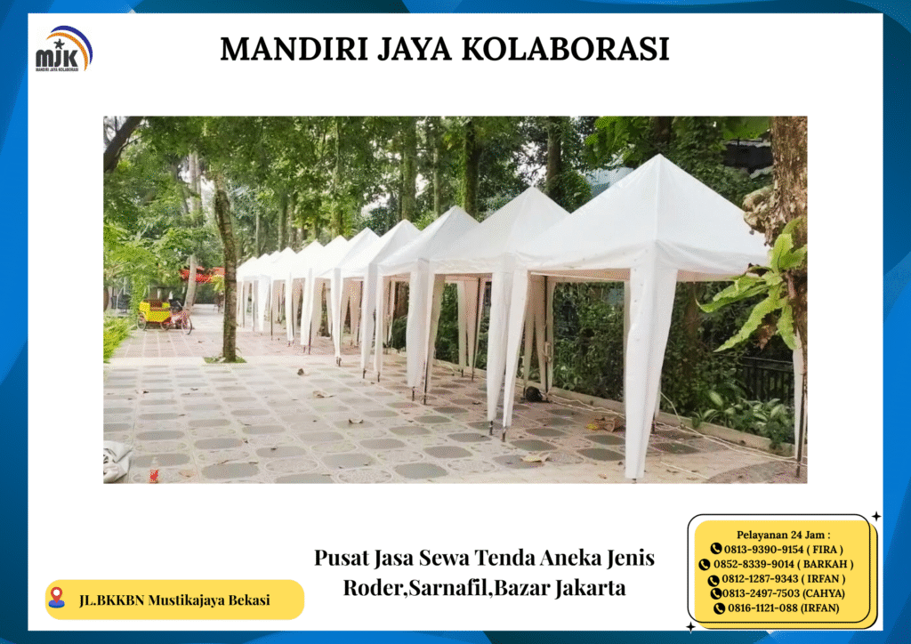 Pusat Jasa Sewa Tenda Aneka Jenis Roder Sarnafil Bazar Jakarta