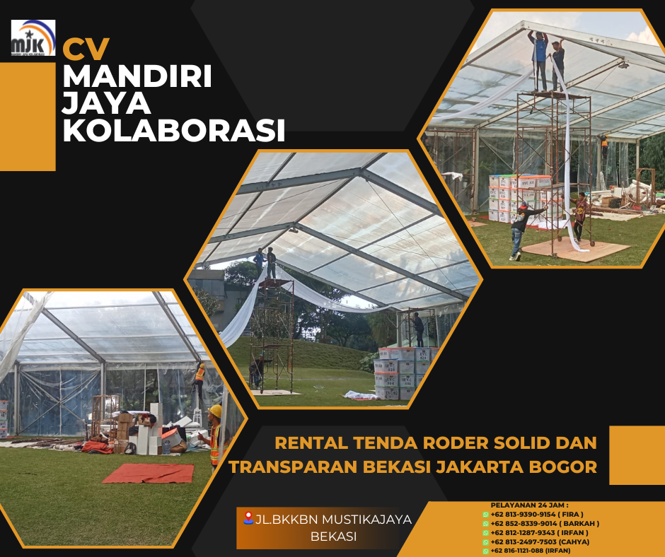 Rental Tenda Roder Solid Dan Transparan Bekasi Jakarta Bogor