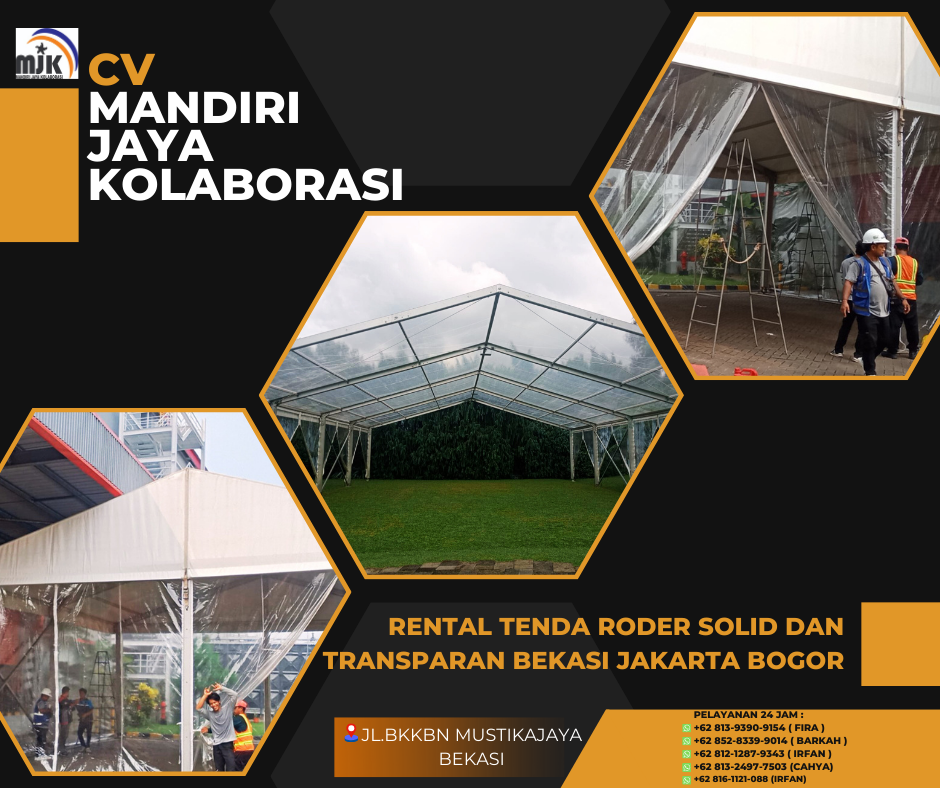 Rental Tenda Roder Solid Dan Transparan Bekasi Jakarta Bogor