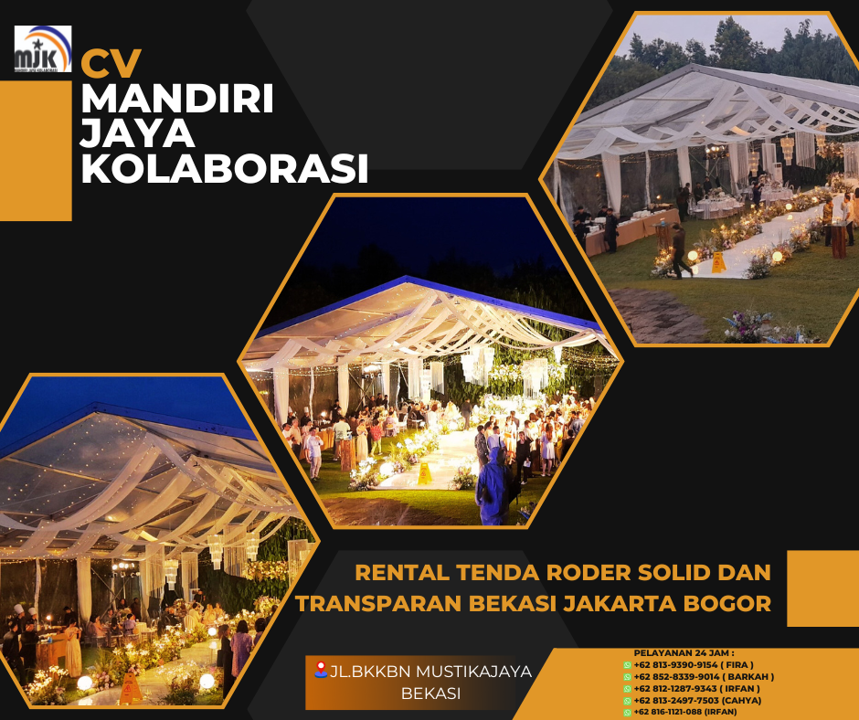 Rental Tenda Roder Solid Dan Transparan Bekasi Jakarta Bogor