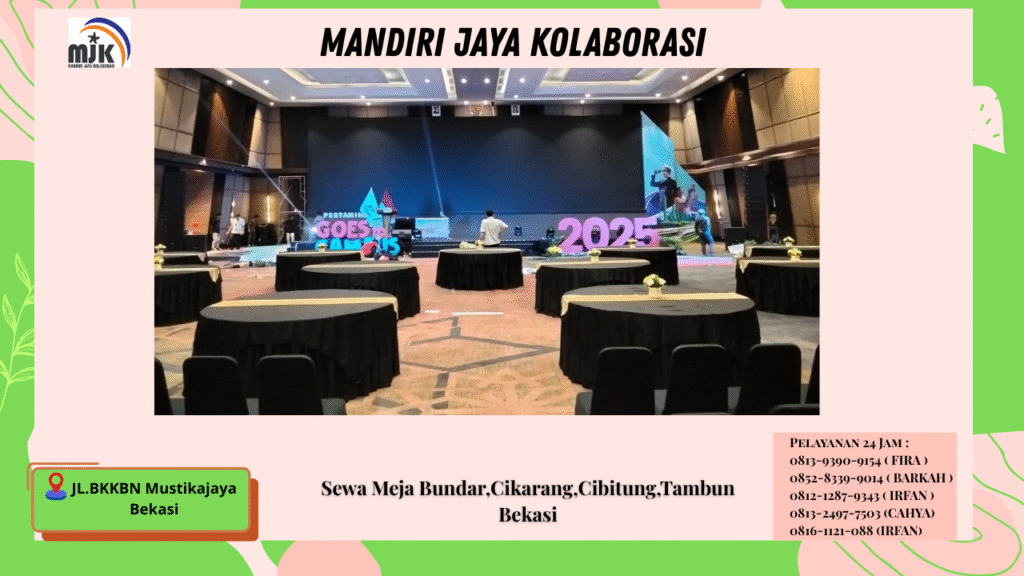 Sewa Meja Bundar Cikarang Cibitung Tambun Bekasi