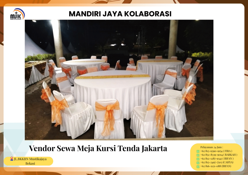Vendor Sewa Meja Kursi Tenda Jakarta