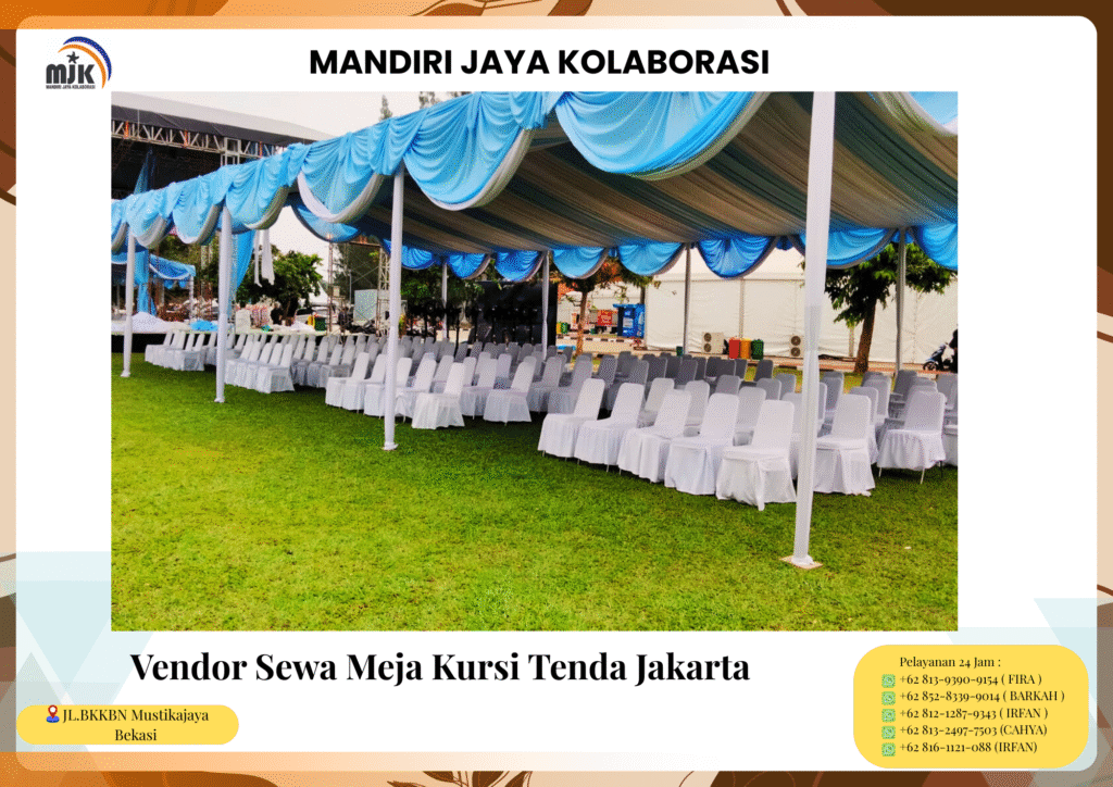 Vendor Sewa Meja Kursi Tenda Jakarta