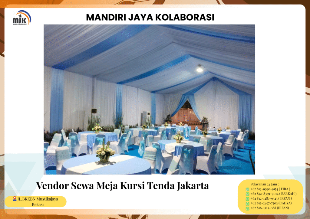 Vendor Sewa Meja Kursi Tenda Jakarta
