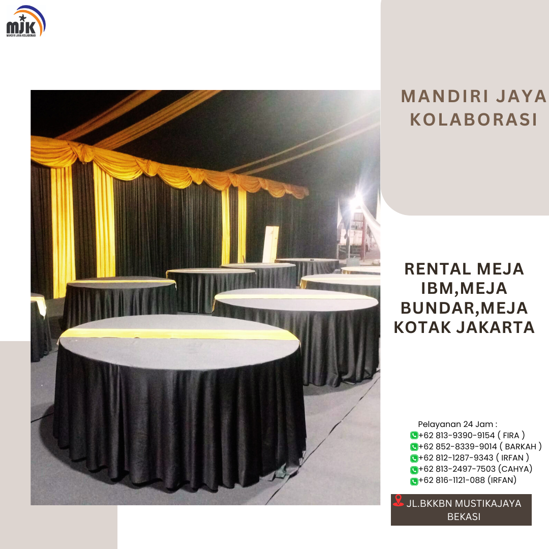Rental Meja Ibm Meja Bundar Meja Kotak Jakarta