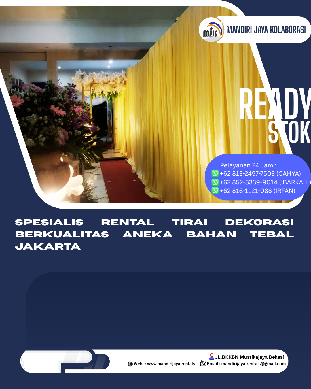 Spesialis Rental Tirai Dekorasi Berkualitas Aneka Bahan Tebal Jakarta Spesialis Rental Tirai Dekorasi Berkualitas Aneka Bahan Tebal Jakarta