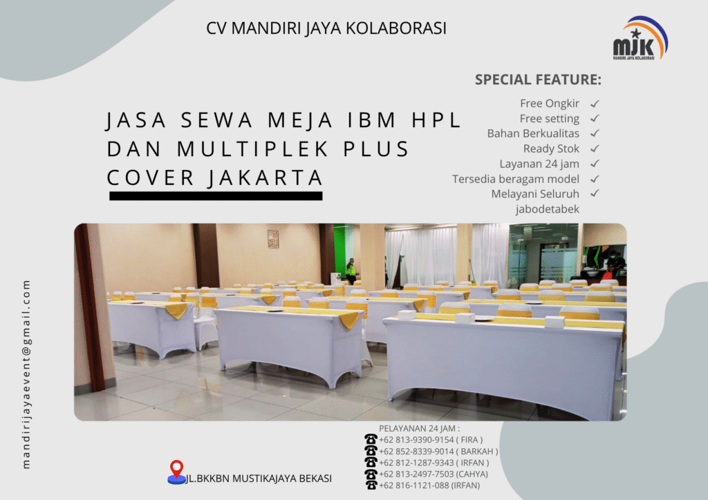 Jasa Sewa Meja IBM HPL Dan Multiplek Plus Cover Jakarta