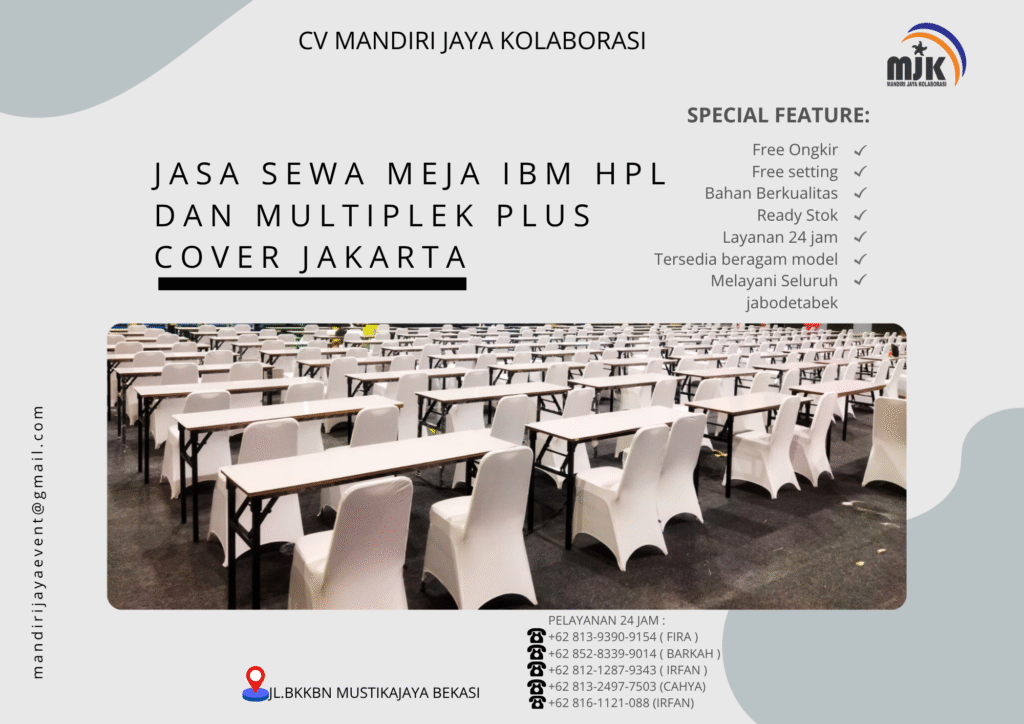 Jasa Sewa Meja IBM HPL Dan Multiplek Plus Cover Jakarta