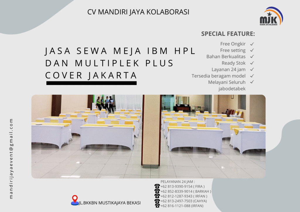 Jasa Sewa Meja IBM HPL Dan Multiplek Plus Cover Jakarta