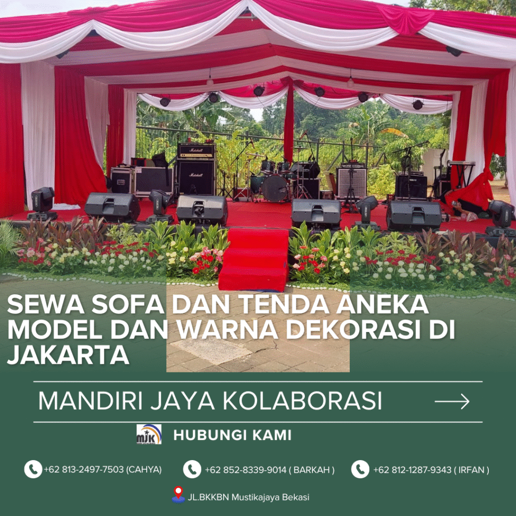 Sewa Sofa Dan Tenda Aneka Model Dan Warna Dekorasi di Jakarta