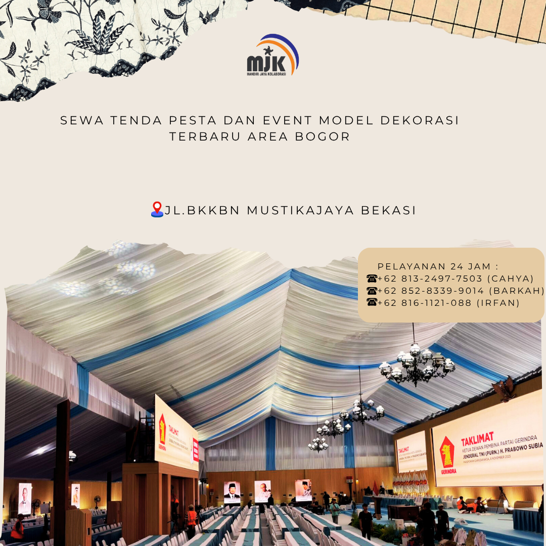 Sewa Tenda Pesta Dan Event Model Dekorasi Terbaru Area Bogor