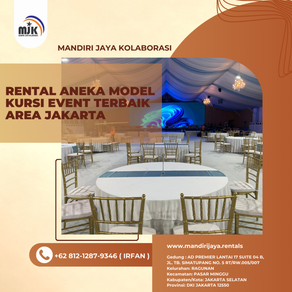 Rental Aneka Model Kursi Event Terbaik Area Jakarta