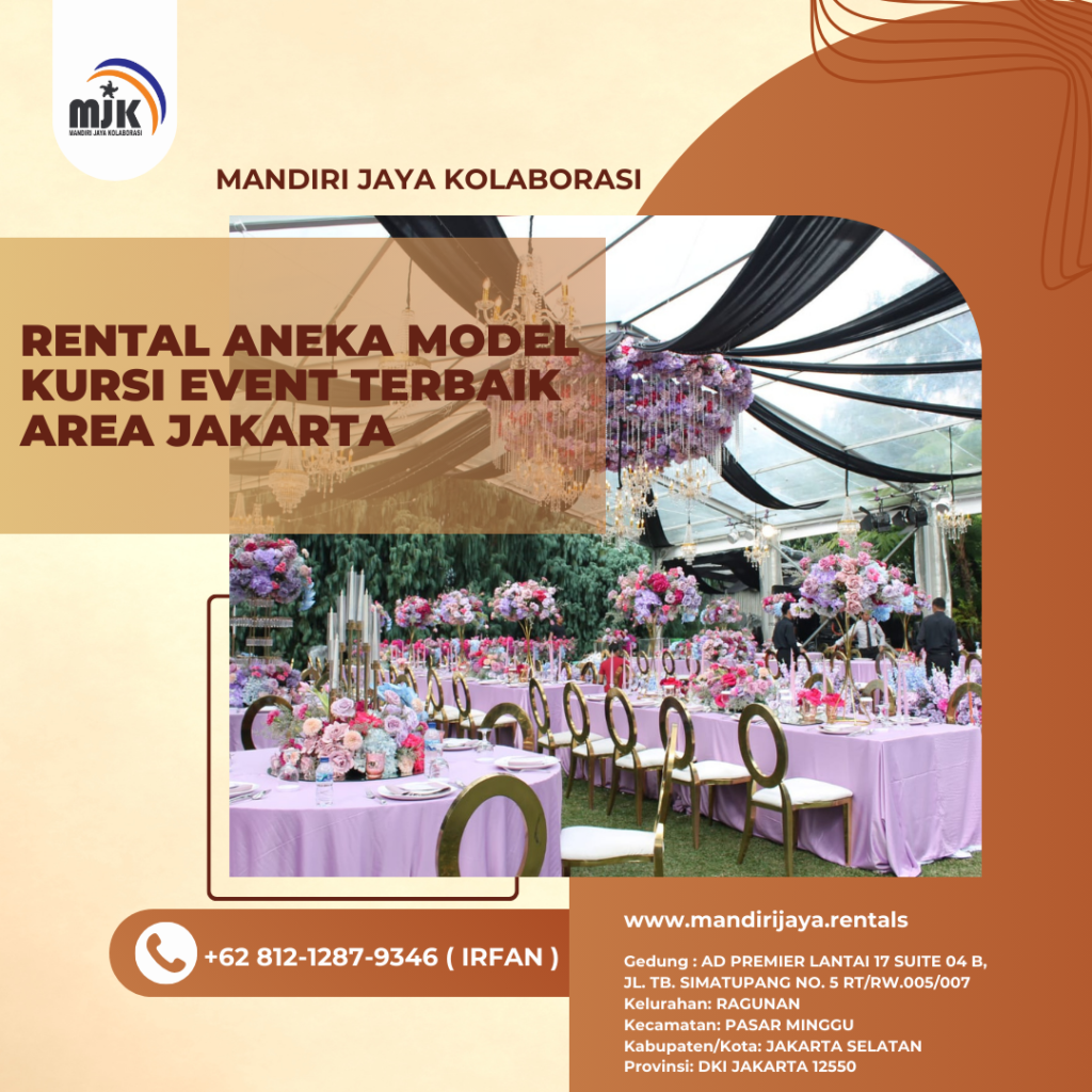 Rental Aneka Model Kursi Event Terbaik Area Jakarta