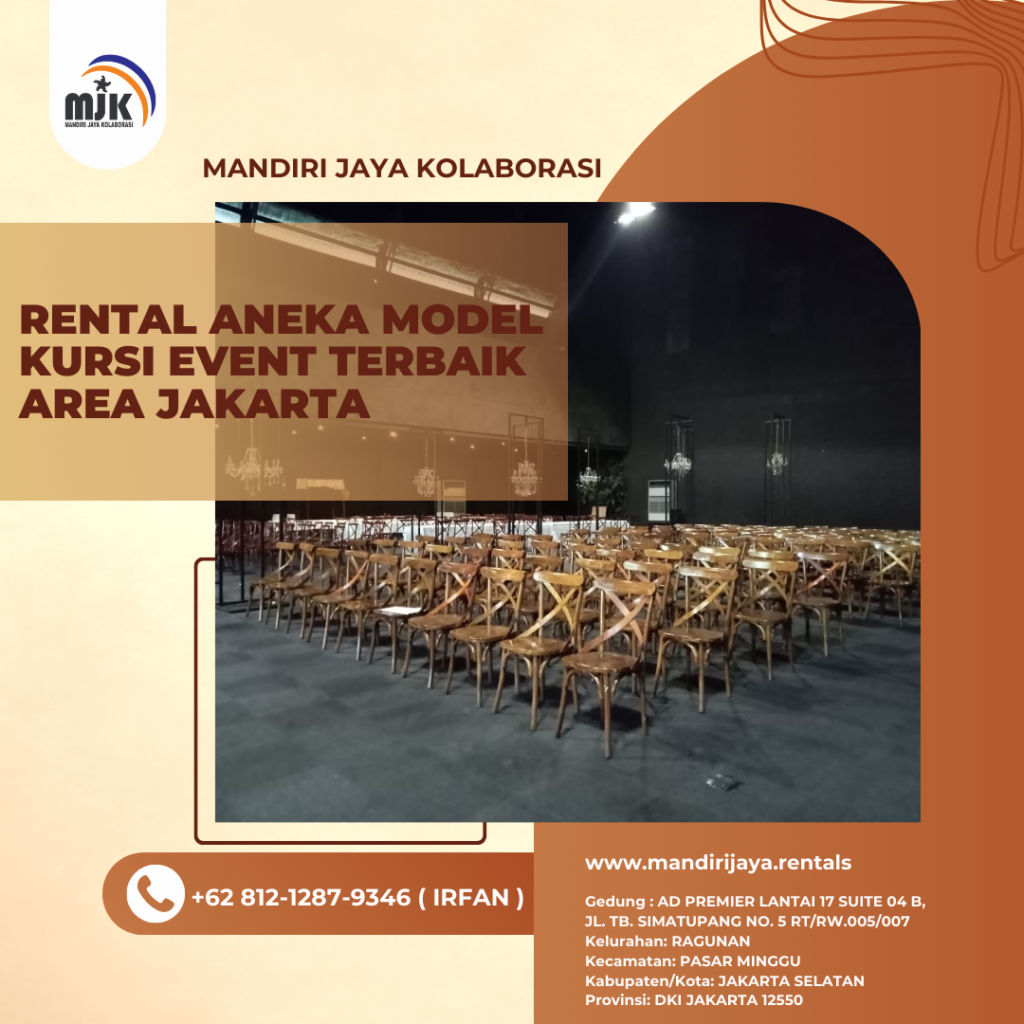 Rental Aneka Model Kursi Event Terbaik Area Jakarta