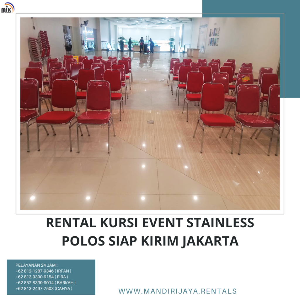 Rental Kursi Event Stainless Polos Siap Kirim Jakarta