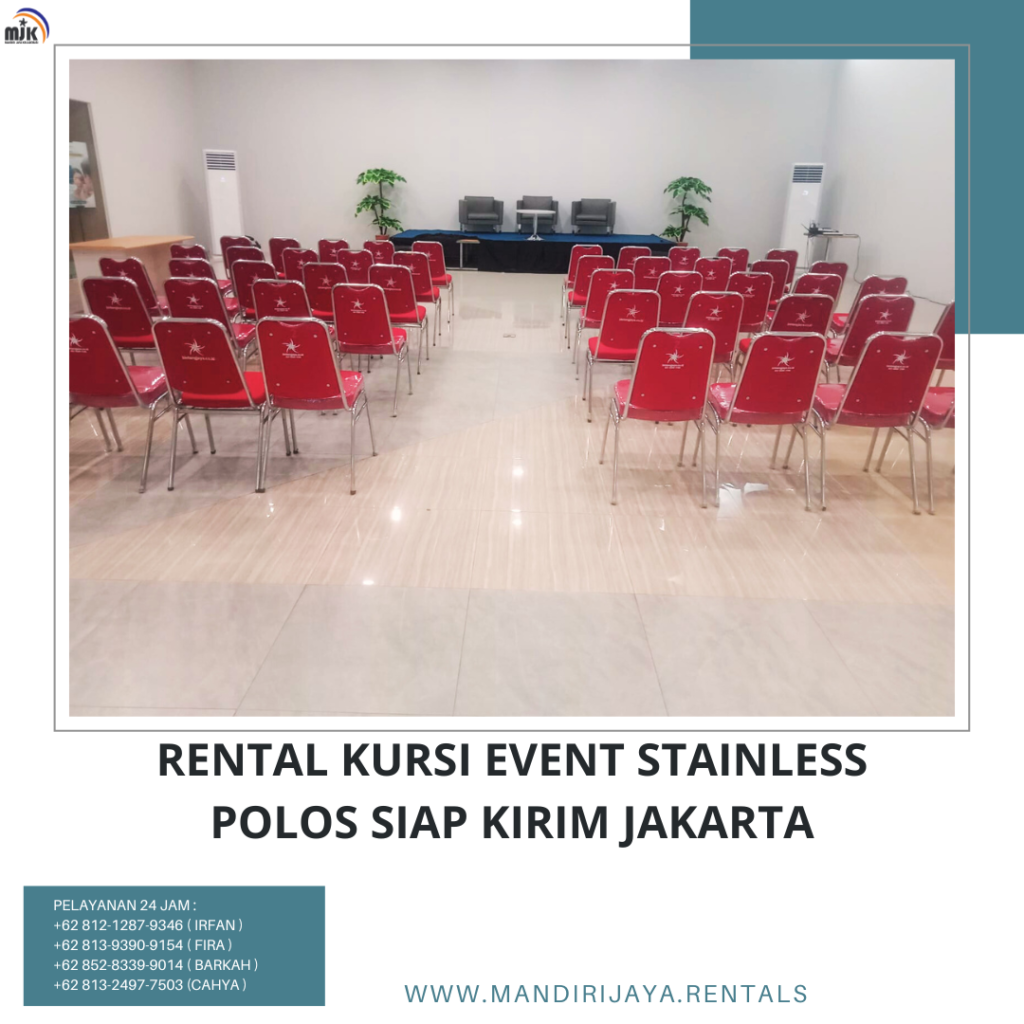 Rental Kursi Event Stainless Polos Siap Kirim Jakarta