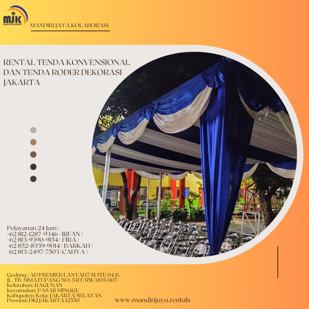 Rental Tenda Konvensional Dan Tenda Roder Dekorasi Jakarta