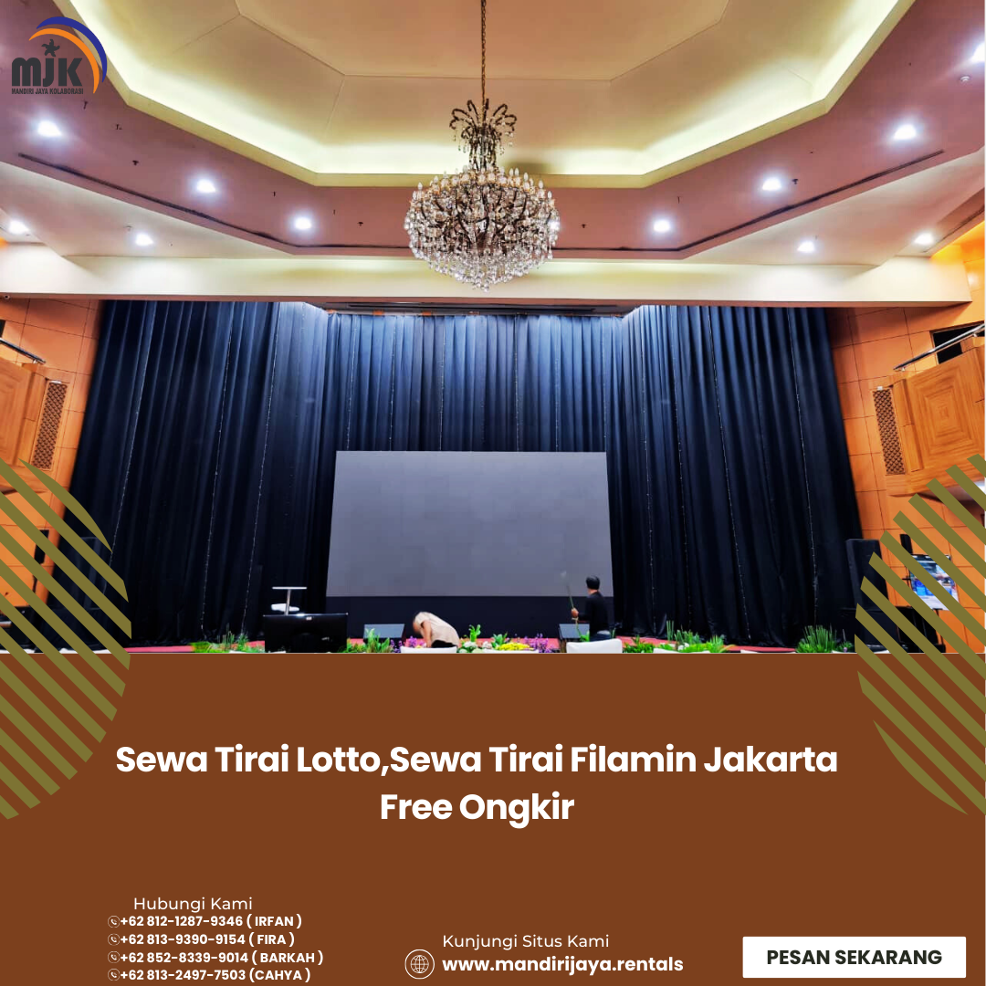Sewa Tirai Lotto & Tirai Filamin Jakarta – Free Ongkir, Kualitas Kece!
