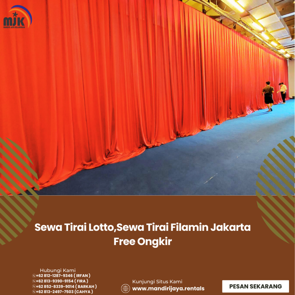 Sewa Tirai Lotto,Sewa Tirai Filamin Jakarta Free Ongkir